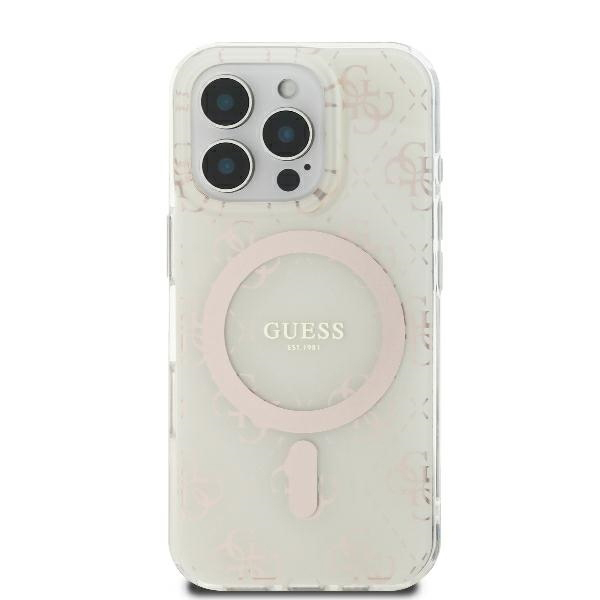 Husa pentru iPhone 16 Pro Max - Guess IML 4G Background MagSafe - White [2]