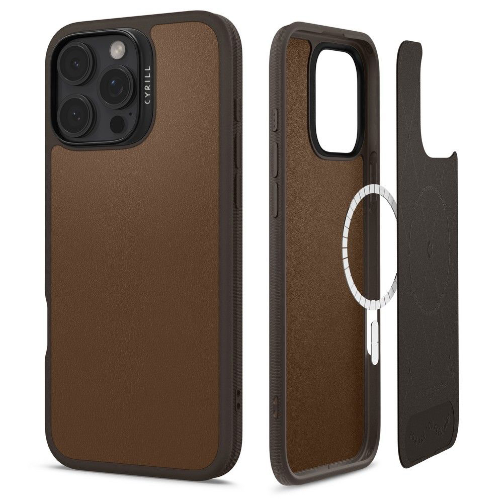 Husa pentru iPhone 16 Pro Max - Spigen Cyrill Kajuk MagSafe - Saddle Brown [1]