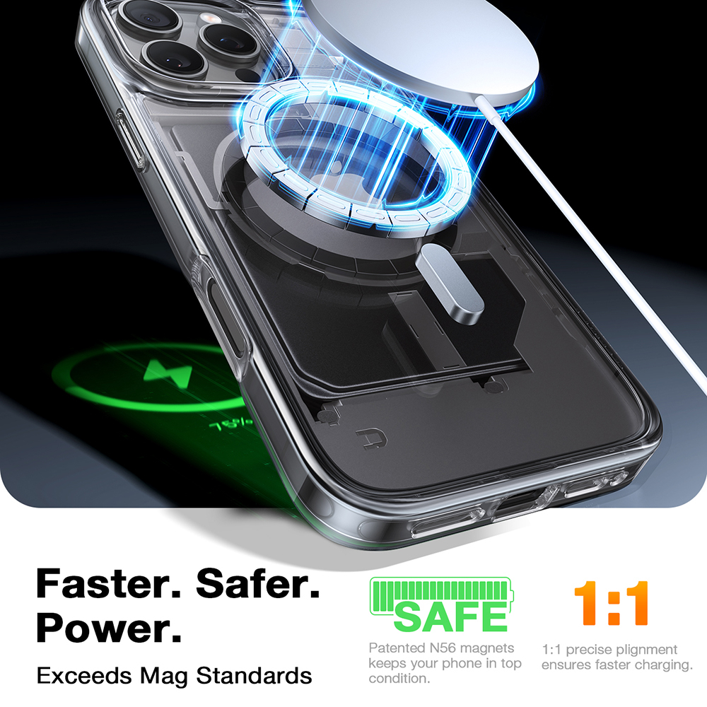 Husa pentru iPhone 16 Pro Max - Torras Diamond MagSafe Series - Clear [3]