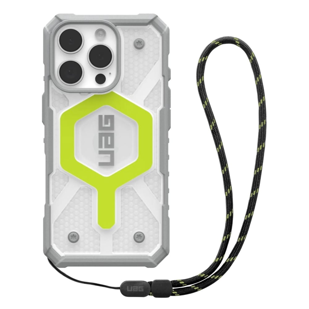 Husa pentru iPhone 16 Pro Max - UAG Pathfinder Clear MagSafe - Active Neon Lanyard [1]