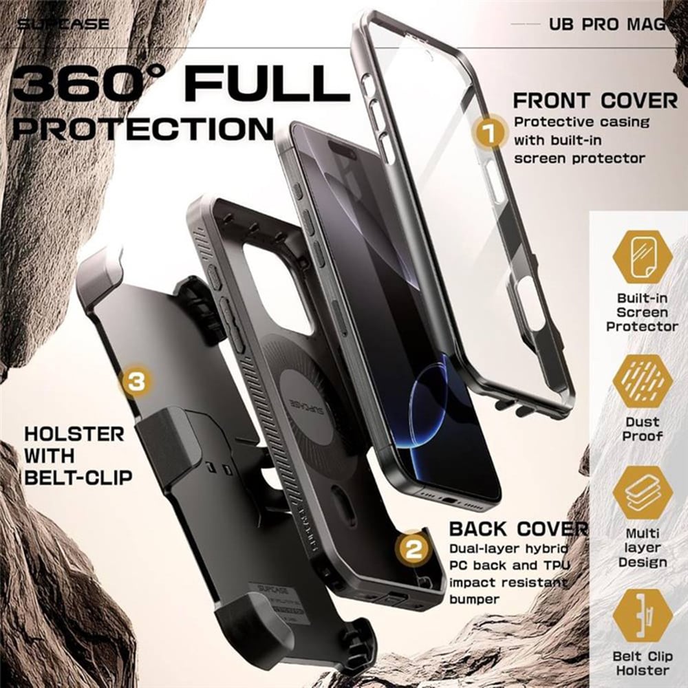 Husa pentru iPhone 16 Pro - Supcase Unicorn Beetle Pro MagSafe - Black [6]