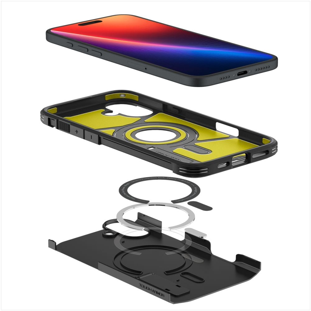 Husa pentru iPhone 16 - Spigen Tough Armor MagSafe - Black [7]