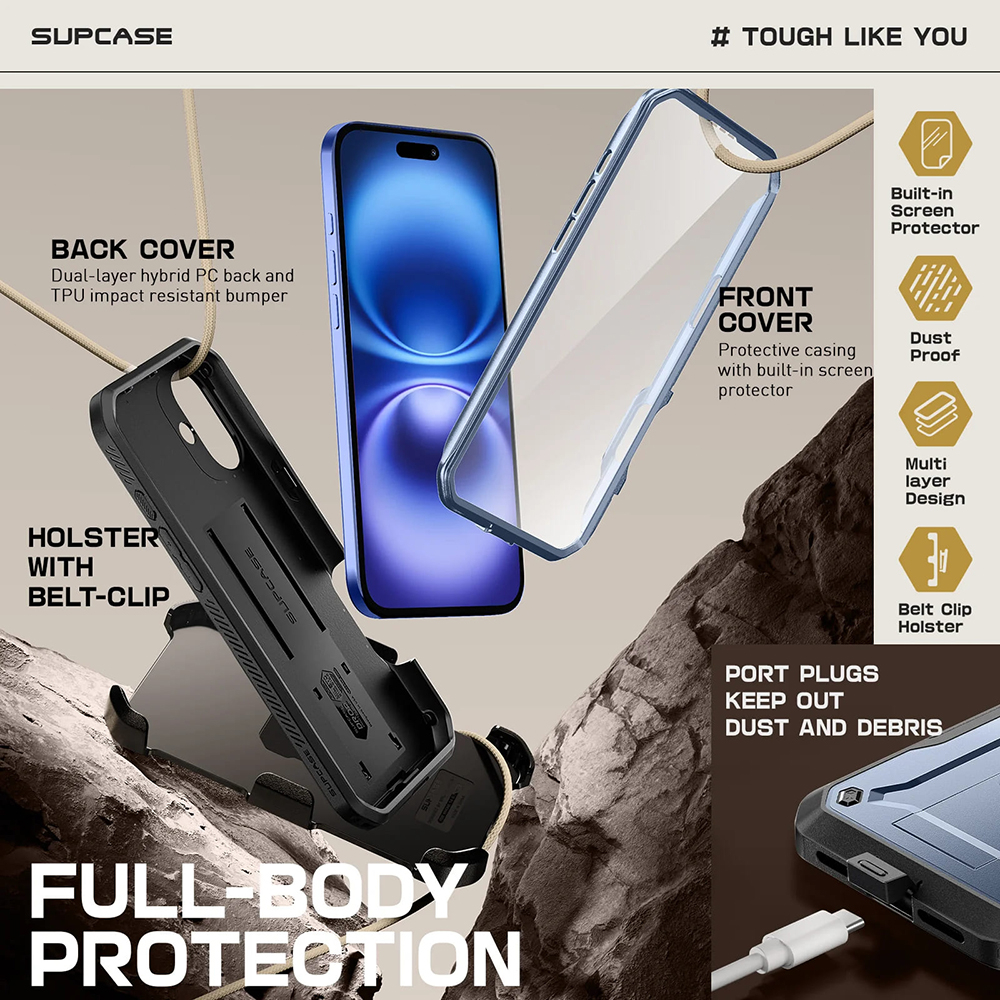 Husa pentru iPhone 16 - Supcase Unicorn Beetle Pro - Tilt [4]