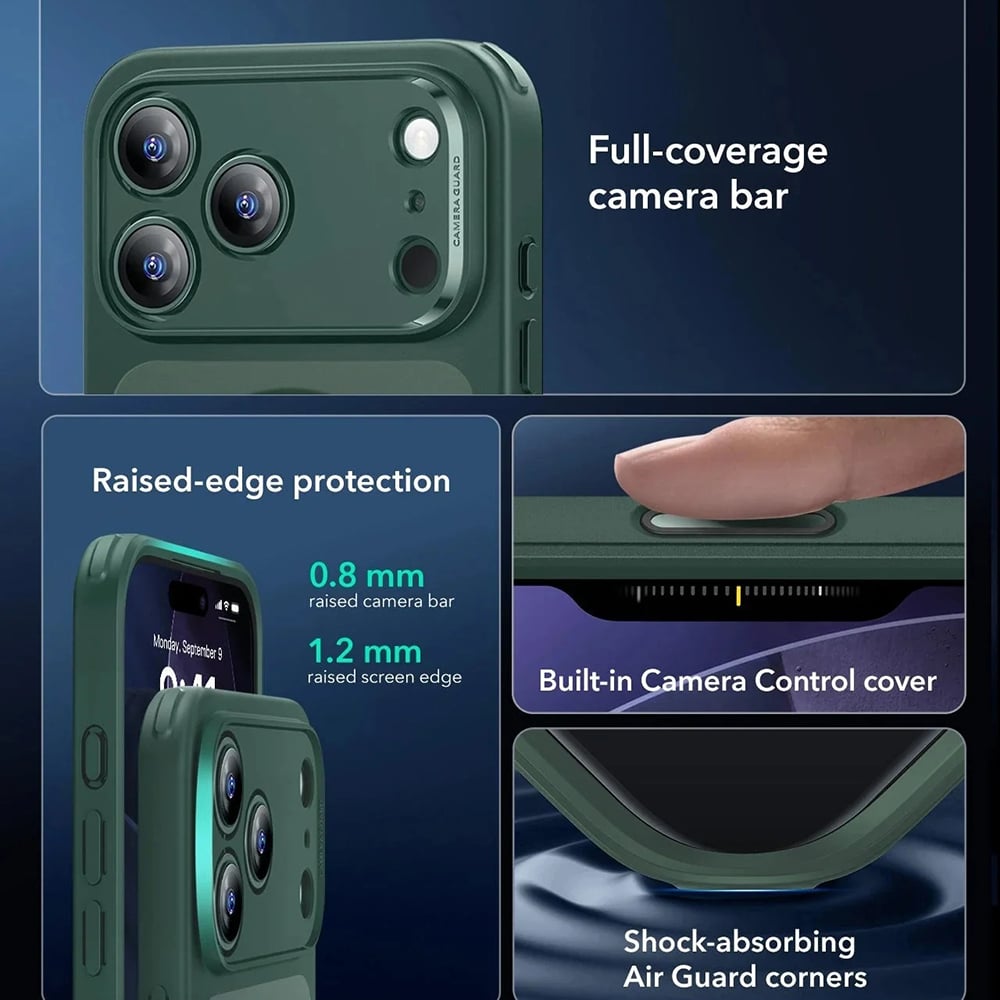 Husa pentru iPhone 17 Pro Max - ESR Classic Hybrid HaloLock - Frosted Green [2]