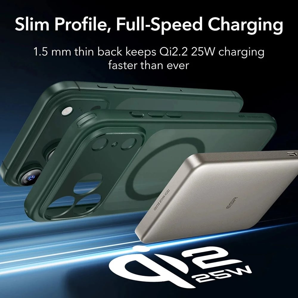Husa pentru iPhone 17 Pro Max - ESR Classic Hybrid HaloLock - Frosted Green [5]