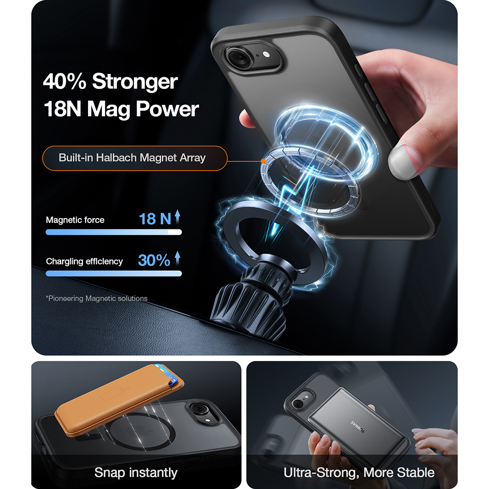 Husa pentru iPhone 17 - Torras Guardian Magnetic Series - Clear [3]