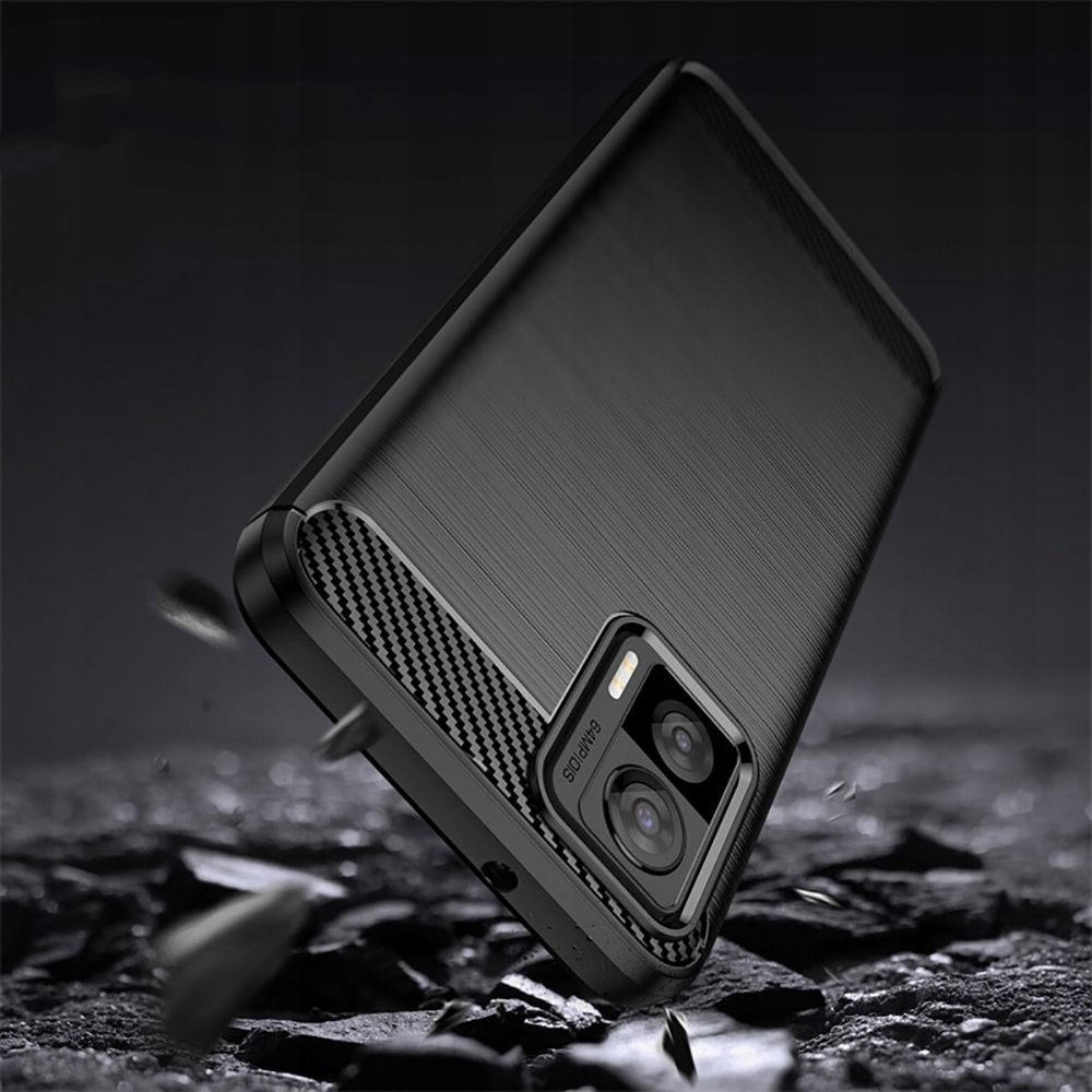 Husa pentru Motorola Edge 30 Neo - Techsuit Carbon Silicone - Black [3]