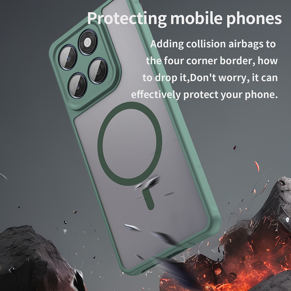 Husa pentru Motorola Edge 60 / 60 Fusion - Techsuit HaloFrost II MagSafe - Green [4]