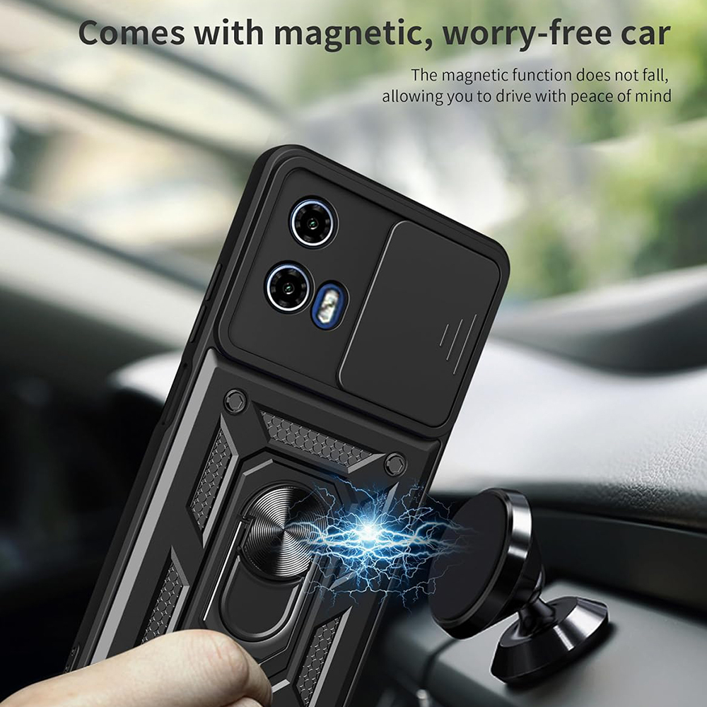Husa pentru Motorola Moto G15 / G15 Power - Techsuit CamShield Series - Black [2]