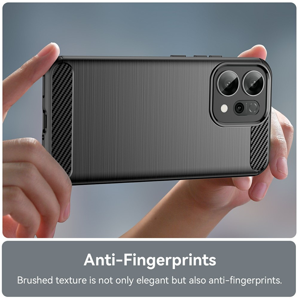 Husa pentru Oppo Reno 14F - Techsuit Carbon Silicone - Black [2]