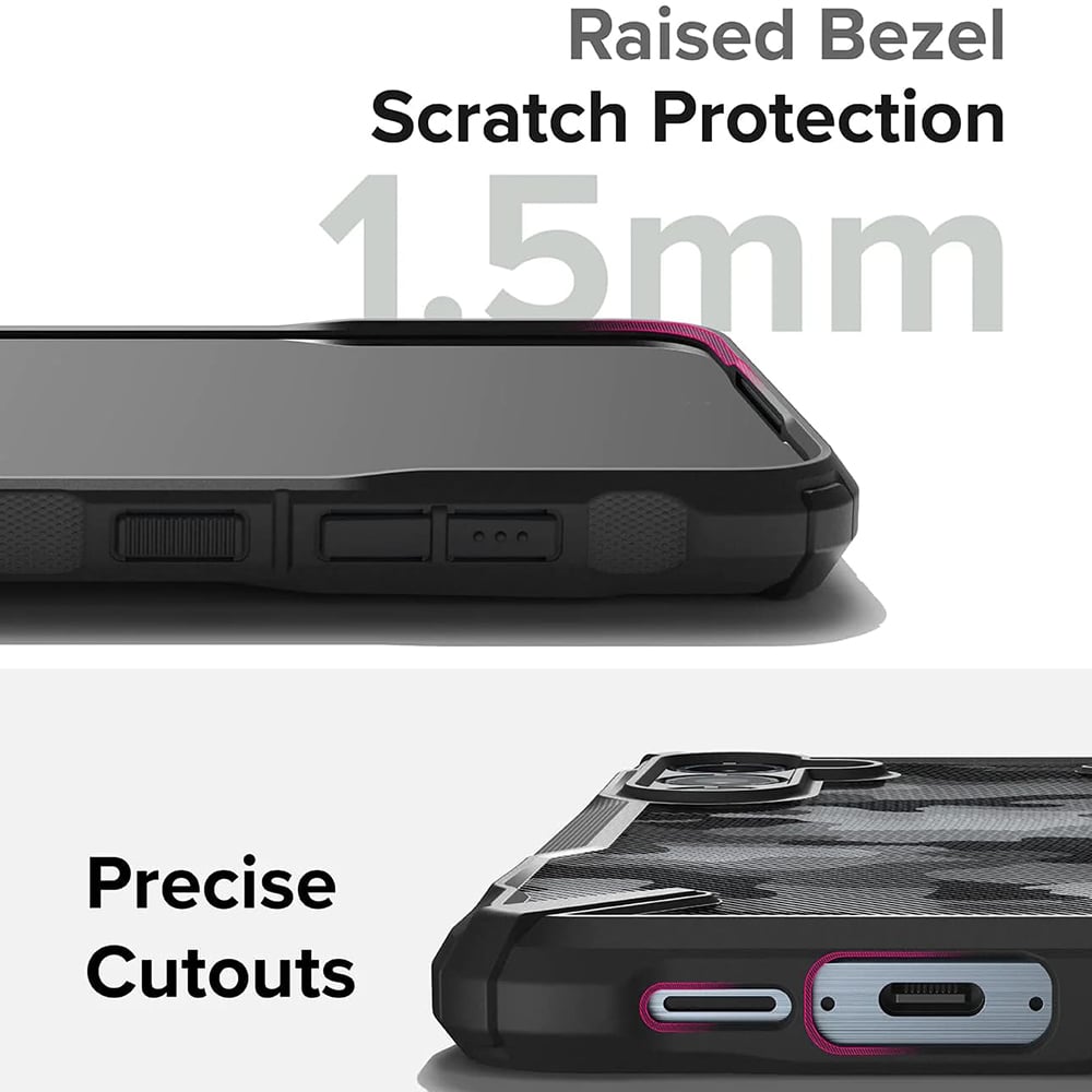 Husa pentru Samsung Galaxy A55 5G - Ringke Fusion X Design - Camo Black [2]