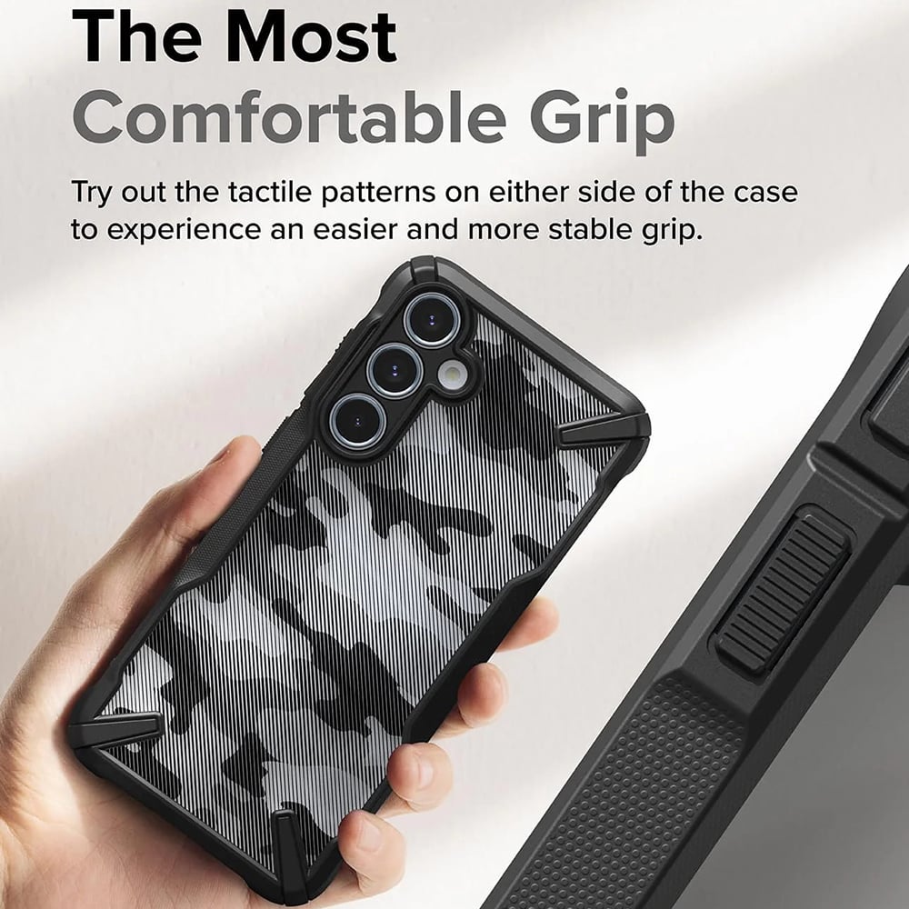 Husa pentru Samsung Galaxy A55 5G - Ringke Fusion X Design - Camo Black [3]