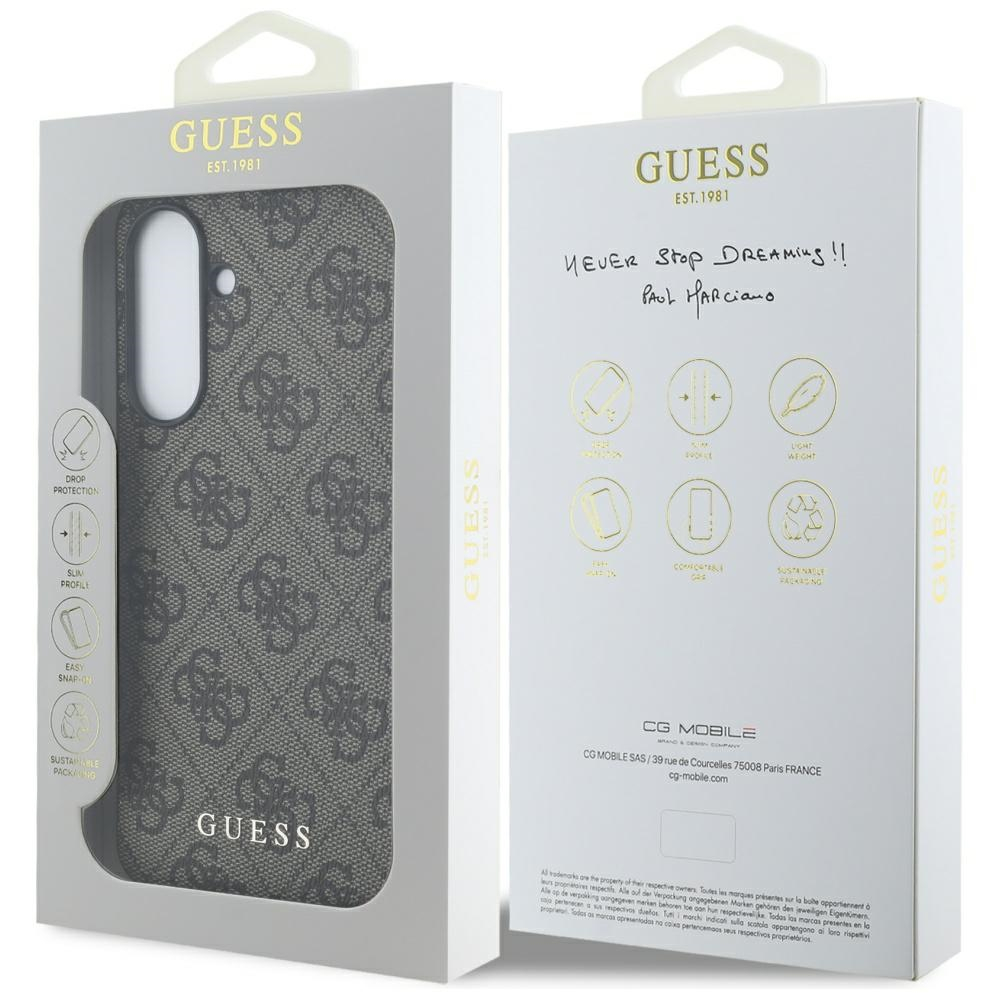 Husa pentru Samsung Galaxy A56 5G - Guess Hardcase 4G Classic (GUHCSA56G4GFBR) - Brown [7]