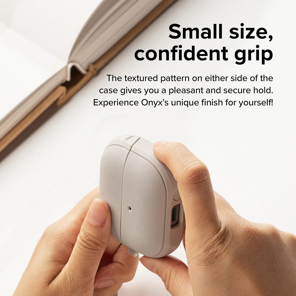 Husa pentru Samsung Galaxy Buds 3 / 3 Pro - Ringke Onyx Magnetic - Warm Gray [3]