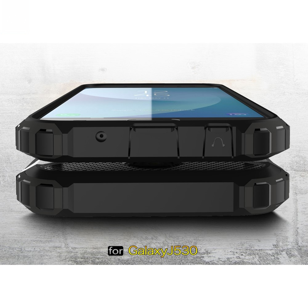 Husa pentru Samsung Galaxy J5 2017 J530, Galaxy J5 Pro 2017 - Techsuit Hybrid Armor - Black [5]