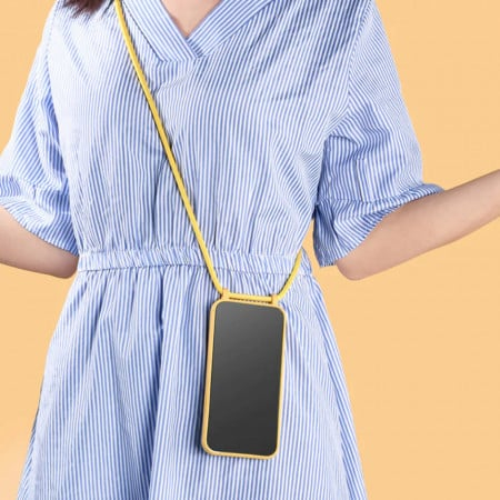 Husa pentru Samsung Galaxy Note 20 4G / Note 20 5G - Techsuit Crossbody Lanyard - Yellow [3]
