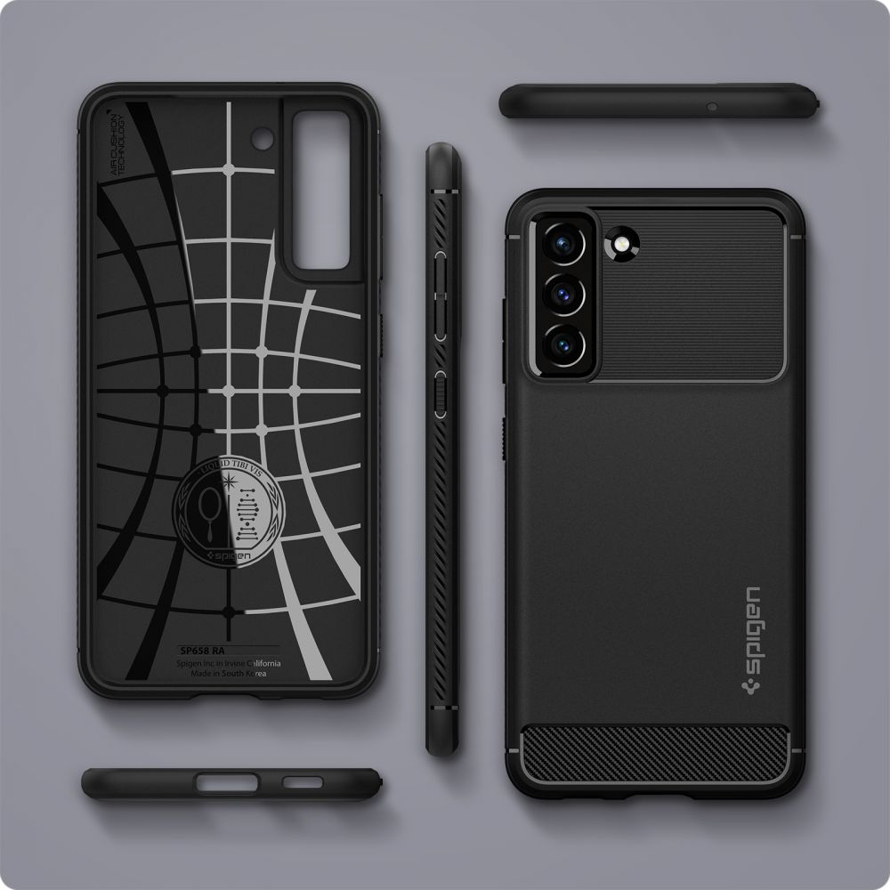 Husa pentru Samsung Galaxy S21 FE 5G - Spigen Rugged Armor - Black [7]