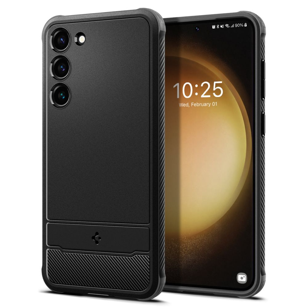 Husa pentru Samsung Galaxy S23 - Spigen Rugged Armor - Black [7]
