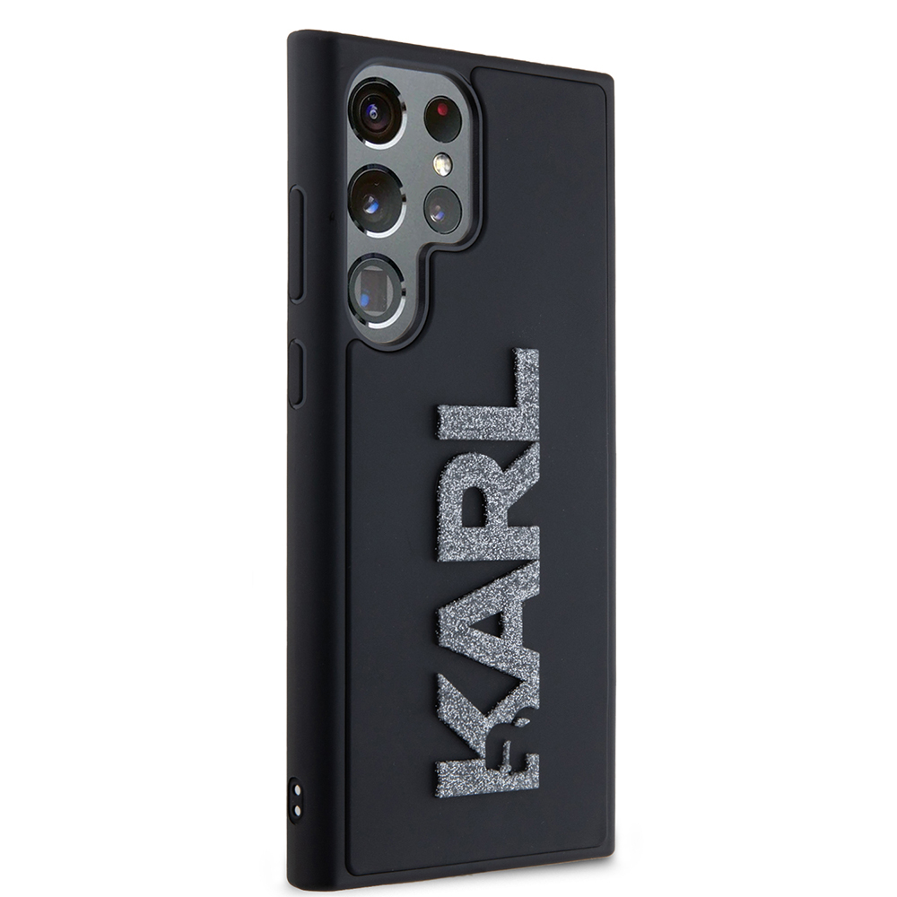 Husa pentru Samsung Galaxy S23 Ultra - Karl Lagerfeld 3D Design  - Rubber Glitter Logo [3]