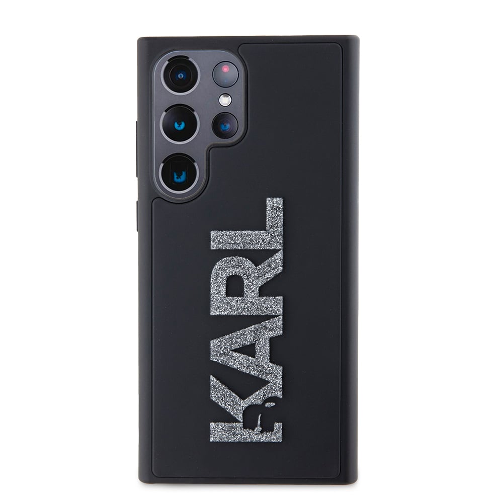 Husa pentru Samsung Galaxy S23 Ultra - Karl Lagerfeld 3D Design  - Rubber Glitter Logo [2]