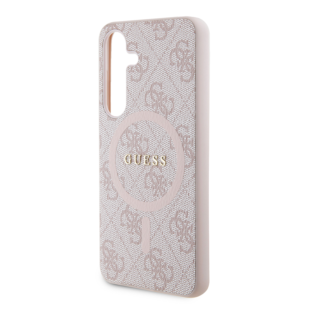 Husa pentru Samsung Galaxy S24 - Guess 4G Collection Leather MagSafe  - Pink [5]