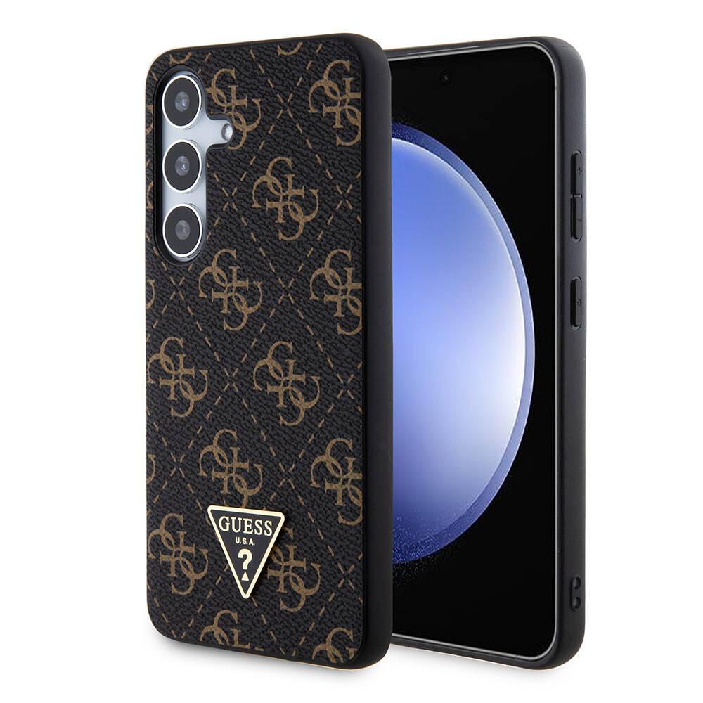 Husa pentru Samsung Galaxy S24 - Guess Hardcase 4G Triangle Metal Logo - Black [1]