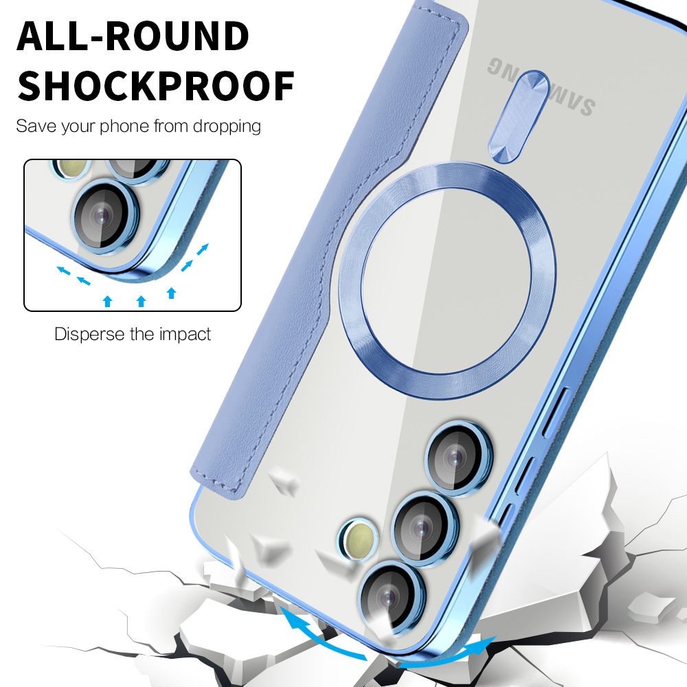Husa pentru Samsung Galaxy S24 - Techsuit SmartMag Book Case - Light Blue [4]