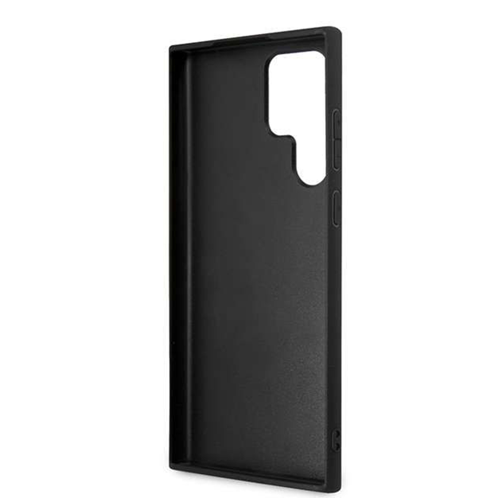 Husa pentru Samsung Galaxy S24 Ultra - Guess Leather 4G Metal Logo  - Black [6]