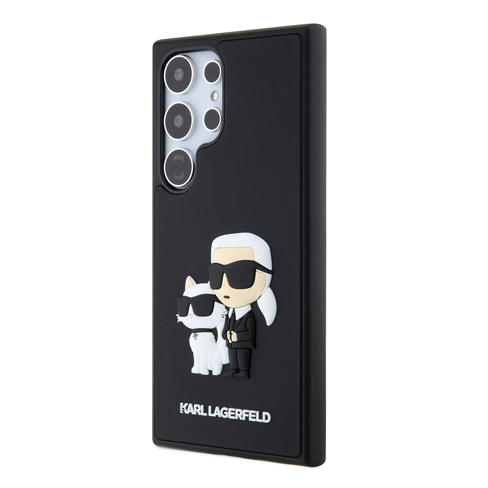 Husa pentru Samsung Galaxy S24 Ultra - Karl Lagerfeld 3D Design  - Rubber Karl&Choupette [6]