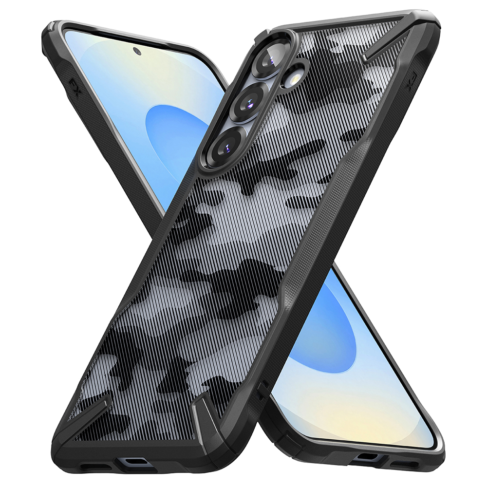 Husa pentru Samsung Galaxy S25 Plus - Ringke Fusion X Design - Camo Black [1]
