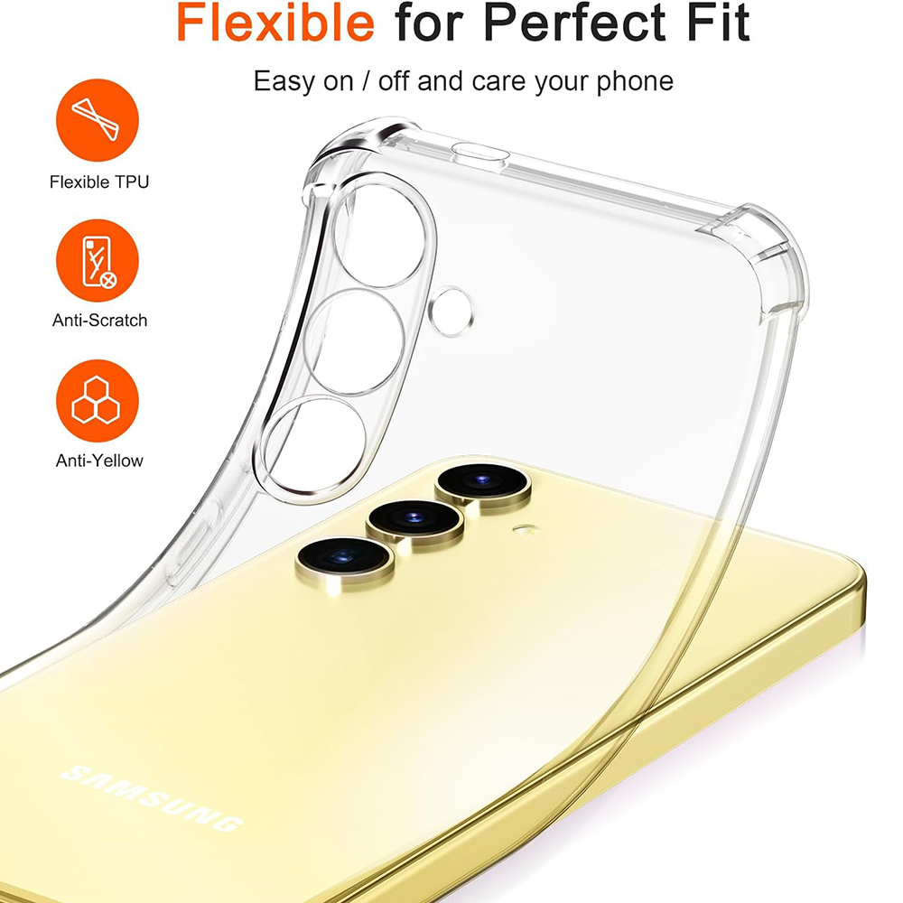 Husa pentru Samsung Galaxy S25 Plus - Techsuit Shockproof Clear Silicone - Clear [2]