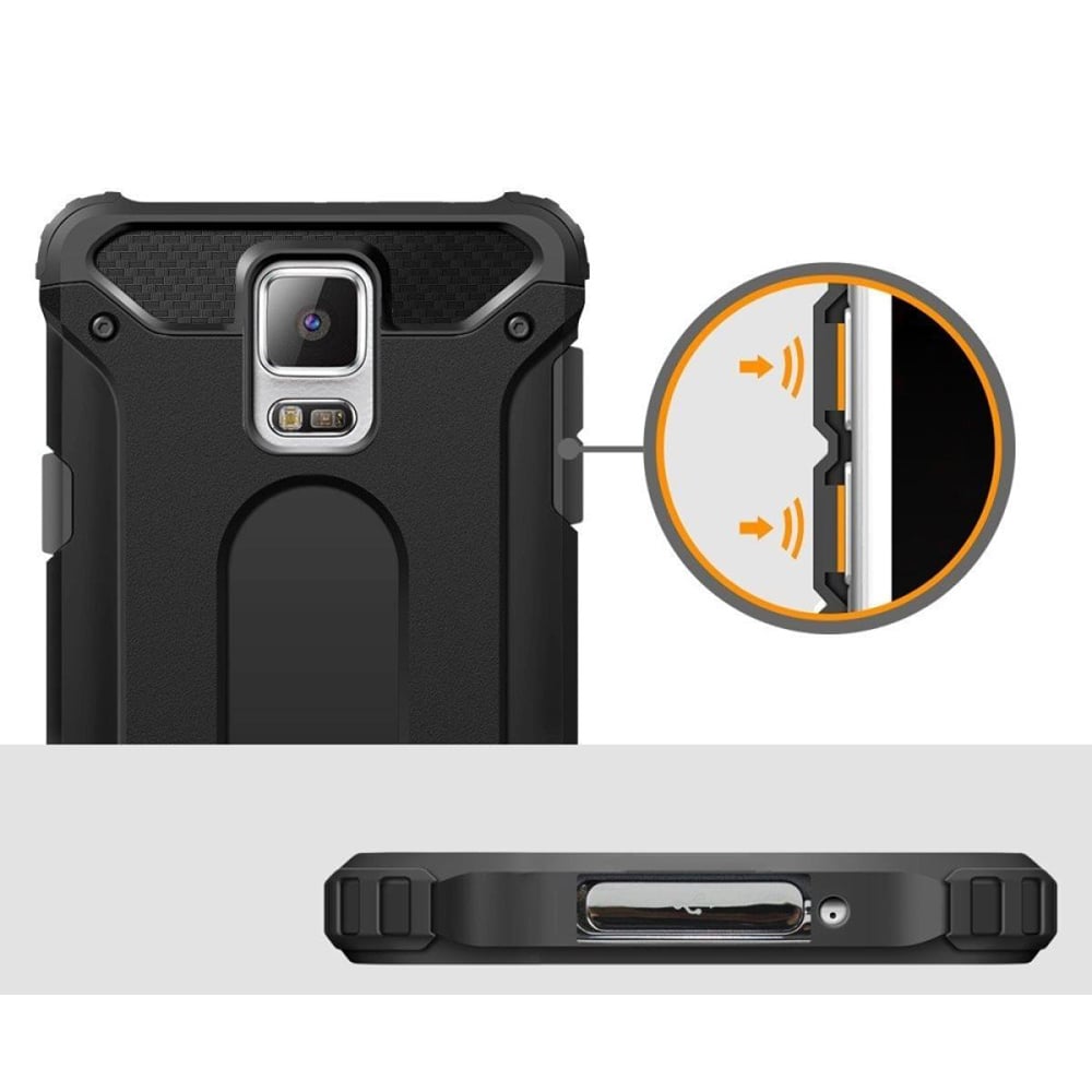 Husa pentru Samsung Galaxy S5 G900 Techsuit Hybrid Armor - Black [4]