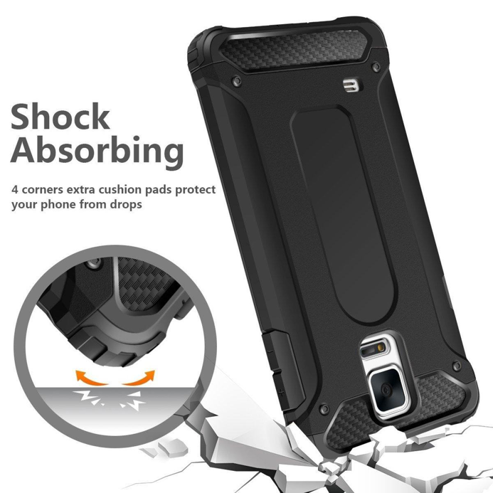 Husa pentru Samsung Galaxy S5 G900 Techsuit Hybrid Armor - Black [3]