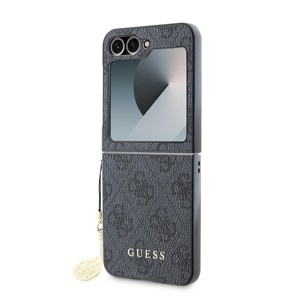 Husa pentru Samsung Galaxy Z Flip6 - Guess Hardcase 4G Charm  - Black [2]