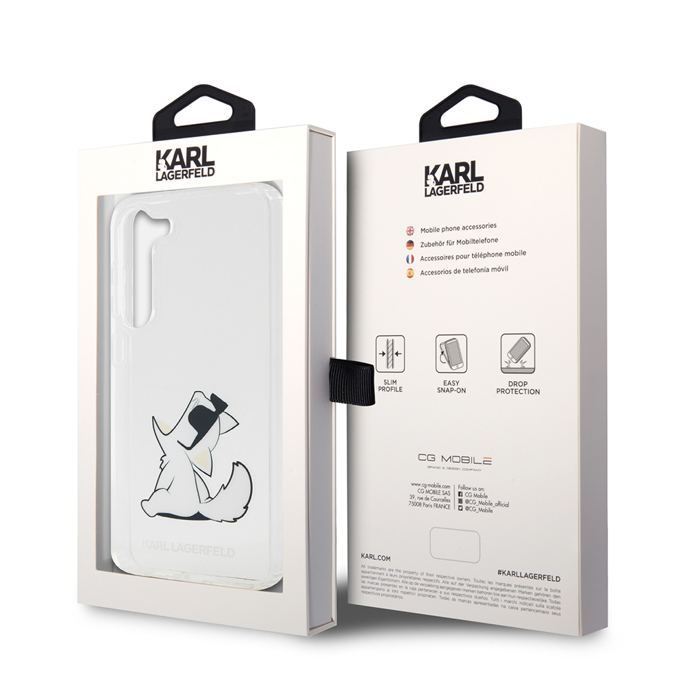 Husa Samsung Galaxy S23 Plus - Karl Lagerfeld Hardcase Transparent  - Choupette Fun [7]