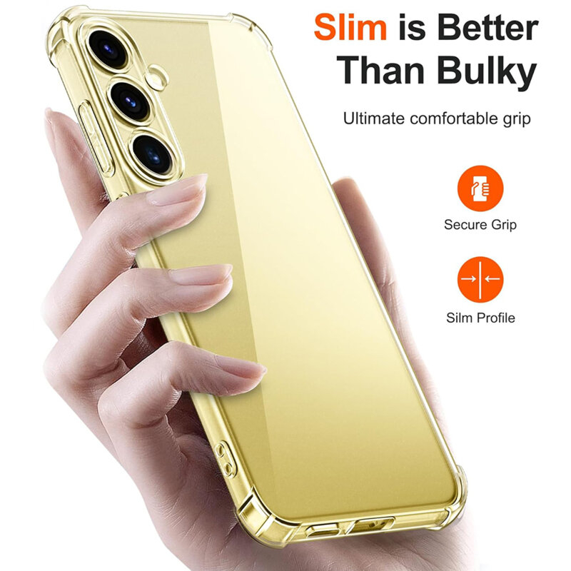 Husa Techsuit Shockproof Clear Silicone Samsung Galaxy S25 Transparent [4]