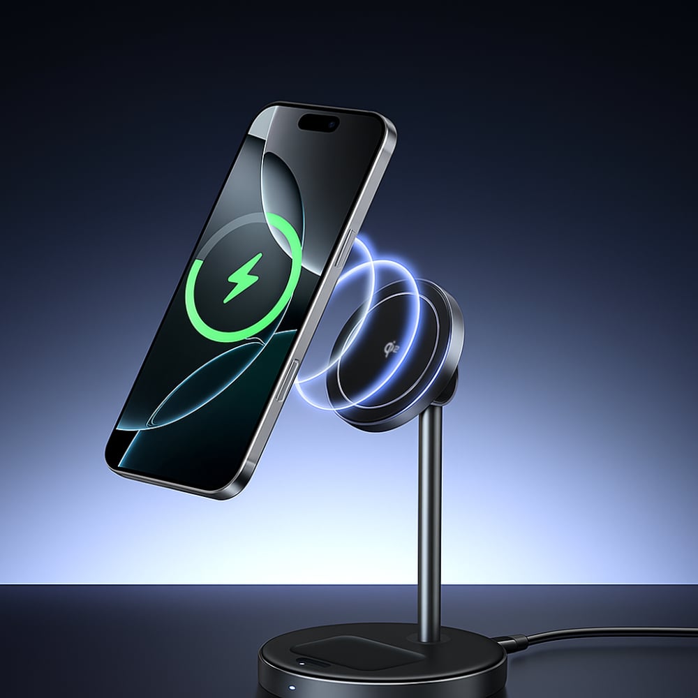 Incarcator fara Fir 2 in 1, 20W, 3A, USB-C, Qi2 - Ugreen W710 (45382) - Black [3]