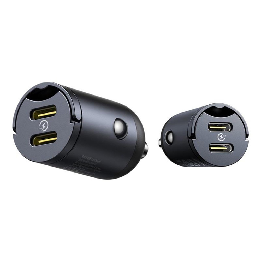 Incarcator Masina, Type-C, 30W, Fast Charge - Baseus (C00035001121-03) - Black [2]
