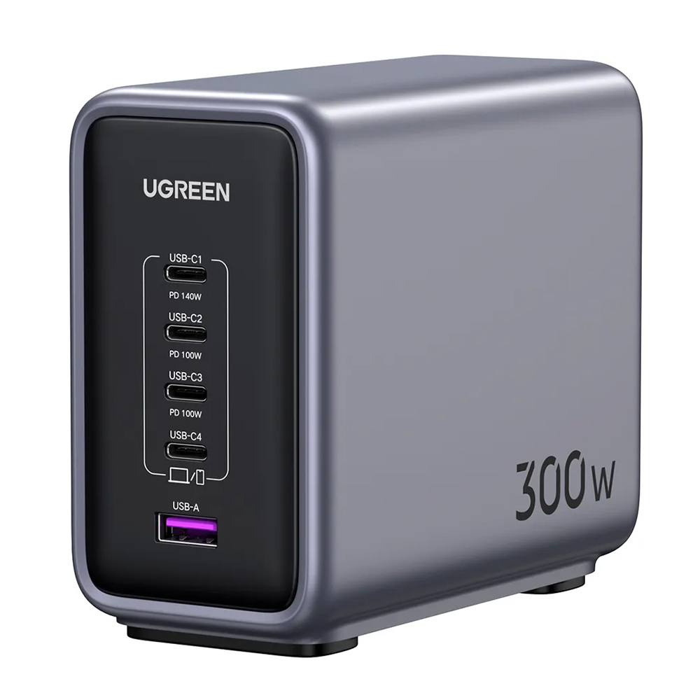 Incarcator pentru Priza USB, Type-C, GaN, 300W, Cablu 2m - Ugreen CD333 - Gray [1]
