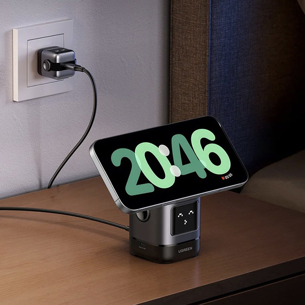 Incarcator Pliabil fara Fir 2in1, 25W, USB-C, MPP - Ugreen W709 (45775) - Black [6]