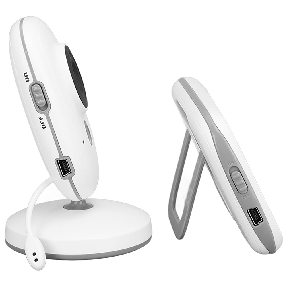 Monitor pentru Bebelus Wireless, Microfon Dual, Noise Reduction, Multilincvistic - Techsuit (VB603) - White [3]