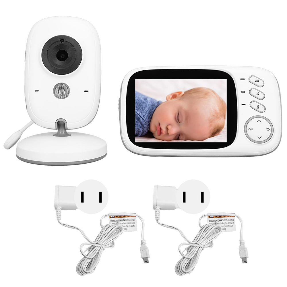 Monitor pentru Bebelus Wireless, Microfon Dual, Noise Reduction, Multilincvistic - Techsuit (VB603) - White [5]