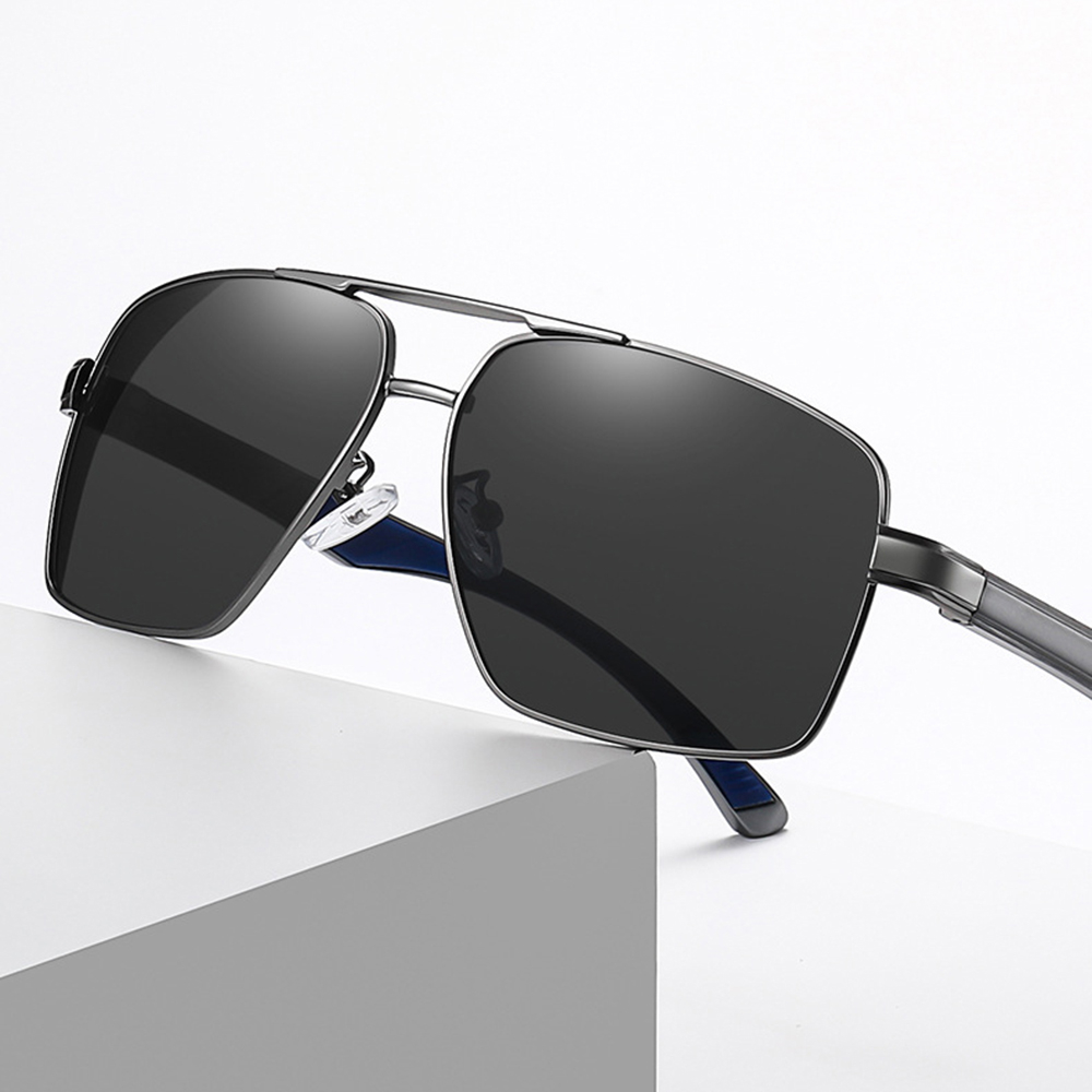 Ochelari cu Protectie UV Barbati - Techsuit (LM001) - Gun Color / Black Gray [3]