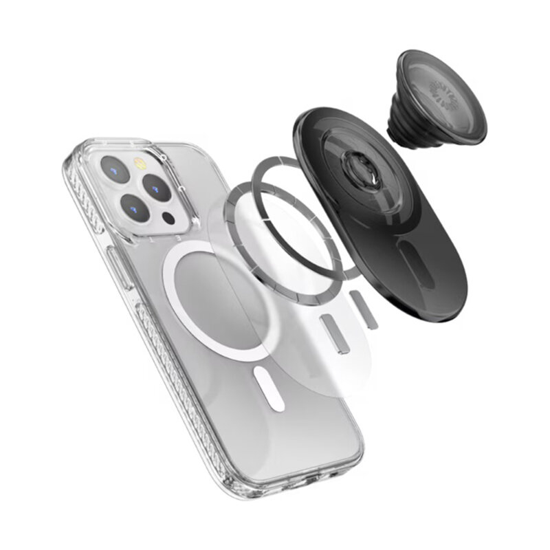Popsockets original, suport cu functii multiple, Transparent Black [3]