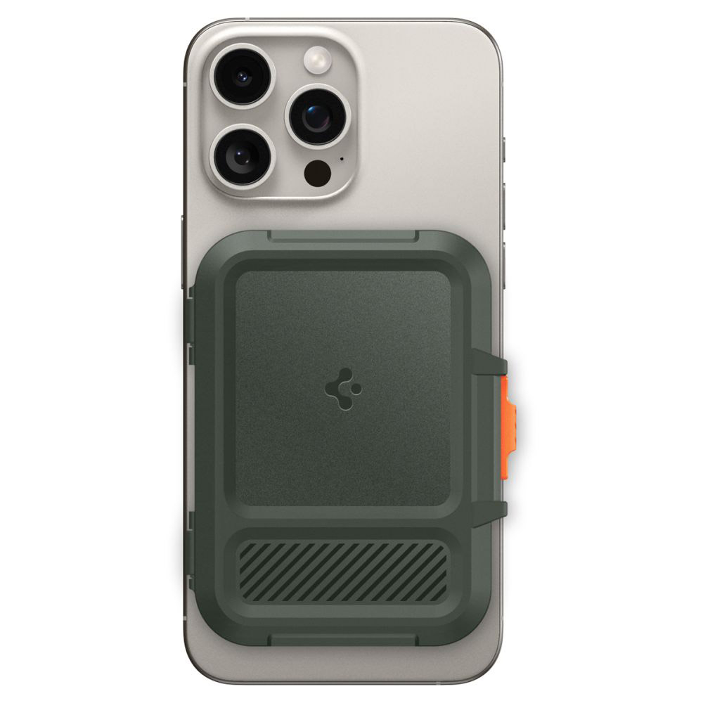 Portofel Universal pentru Telefon cu 2 Compartimente - Spigen Lock Fit Magsafe - Military Green [2]