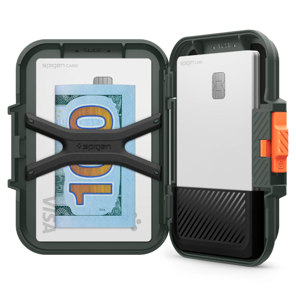 Portofel Universal pentru Telefon cu 2 Compartimente - Spigen Lock Fit Magsafe - Military Green [3]