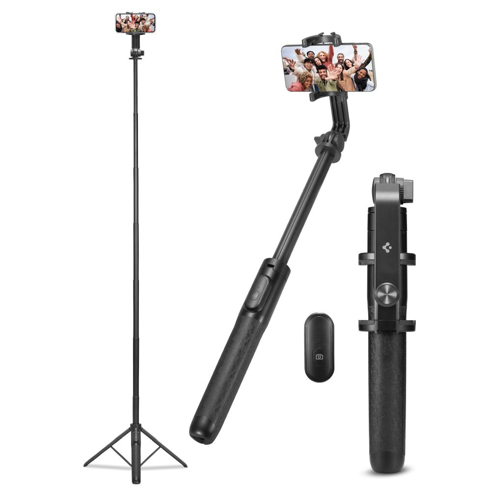 Selfie Stick pentru cu Surub 1/4 Telefon si GoPro - Spigen (S560W) - Black [1]