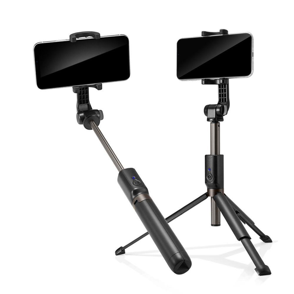 Selfie Stick Stabil Bluetooth, 90cm - Spigen Tripod Mount (S540W) - Black [2]