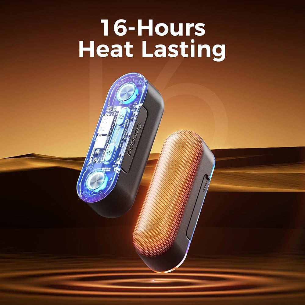 Set Hand Warmer cu Lumini RGB, Power Bank, Type-C, Magnetic, MagTwins, 2x 5000mAh - Ocoopa (UT4103-BK) - Black [3]
