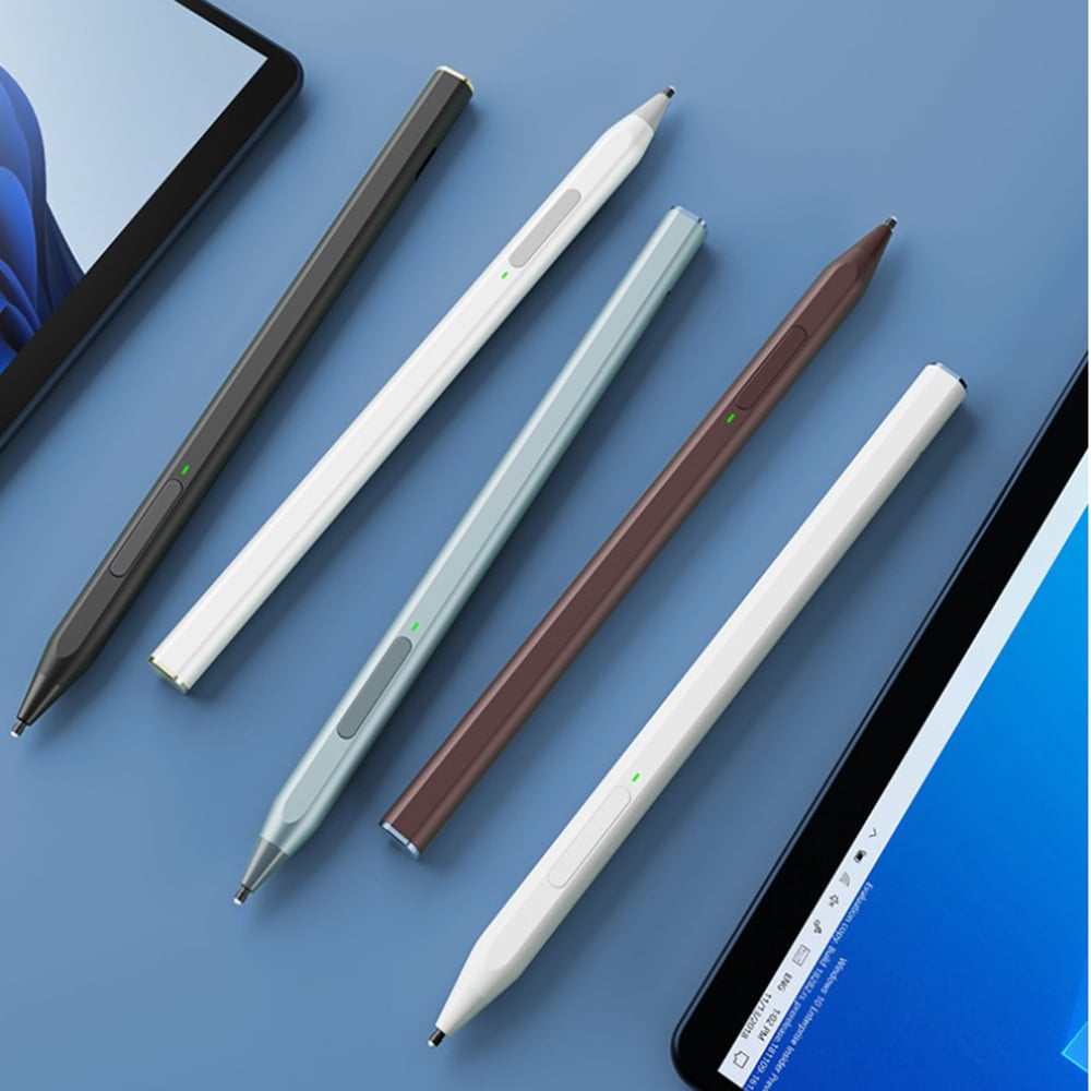 Stylus Pen pentru Tableta Microsoft Surface, Palm Rejection, Tilt Sensitivity, Side Adsorption, 90mAh - Techsuit (C581-C) - Black [5]